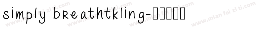simply breathtkling字体转换